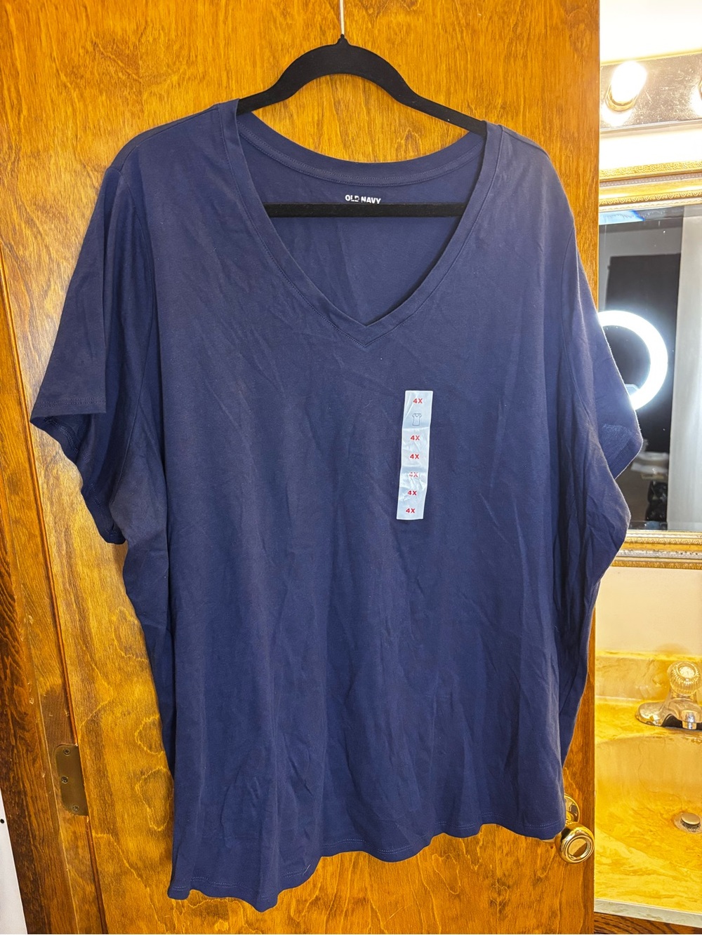 Old Navy Dark Blue V-Neck Tee
